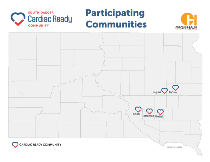 Participating Cardiac Ready Communities - Map